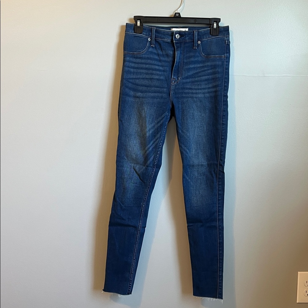 Abercrombie & Fitch High Rise Jean Leggings - Deep Blue